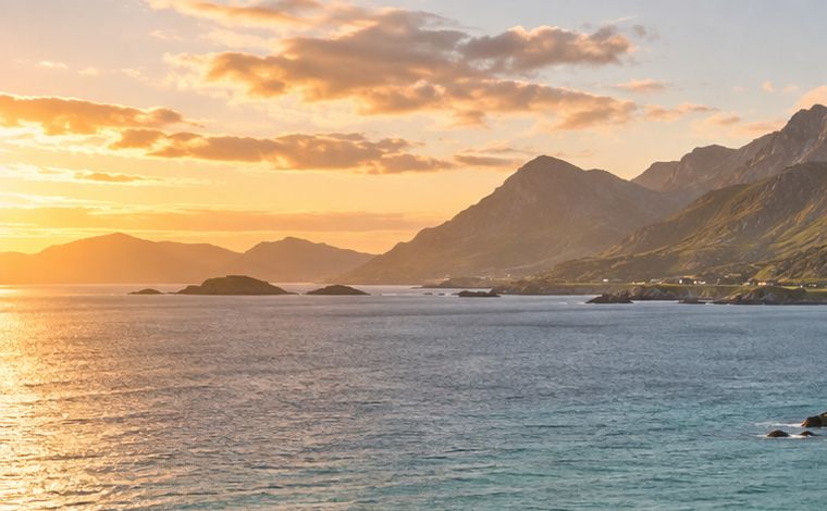 Golden hour above Big Sand
